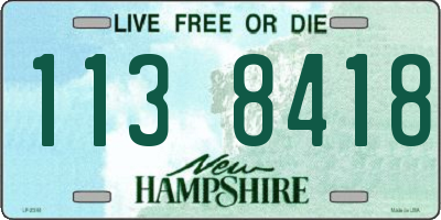 NH license plate 1138418