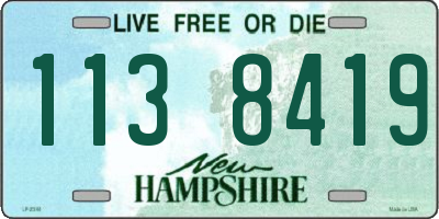 NH license plate 1138419