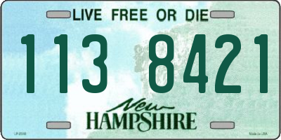 NH license plate 1138421