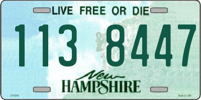 NH license plate 1138447