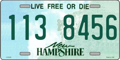 NH license plate 1138456