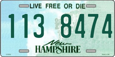 NH license plate 1138474