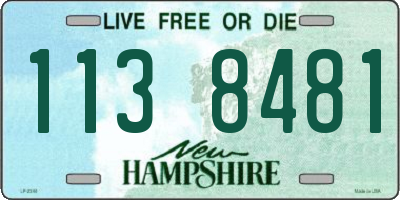 NH license plate 1138481