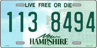 NH license plate 1138494