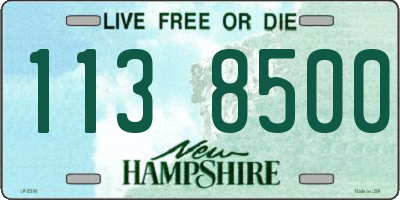 NH license plate 1138500