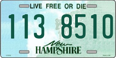 NH license plate 1138510