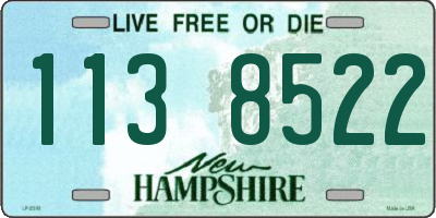NH license plate 1138522