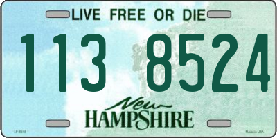 NH license plate 1138524