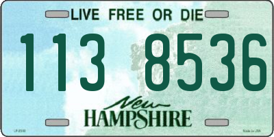 NH license plate 1138536