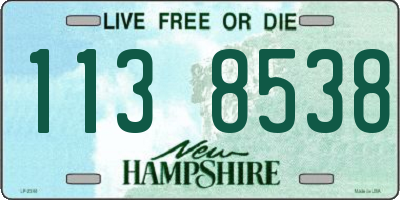 NH license plate 1138538