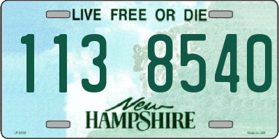 NH license plate 1138540