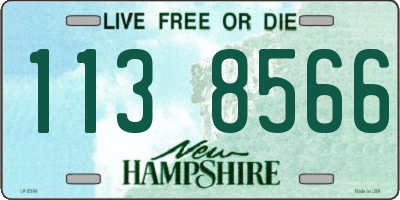 NH license plate 1138566