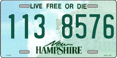 NH license plate 1138576
