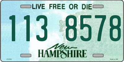 NH license plate 1138578