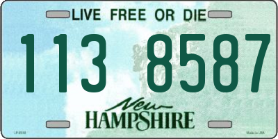 NH license plate 1138587
