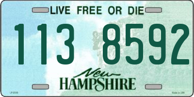 NH license plate 1138592