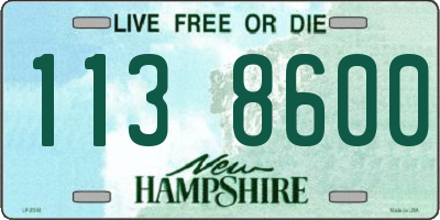 NH license plate 1138600