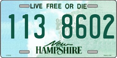 NH license plate 1138602