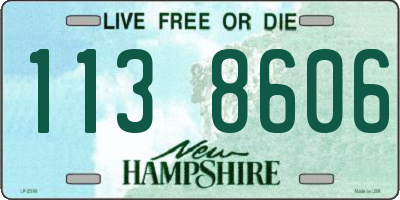 NH license plate 1138606