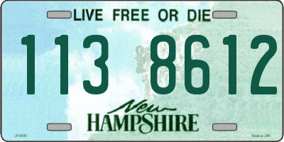 NH license plate 1138612