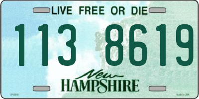 NH license plate 1138619