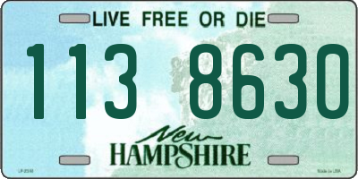 NH license plate 1138630