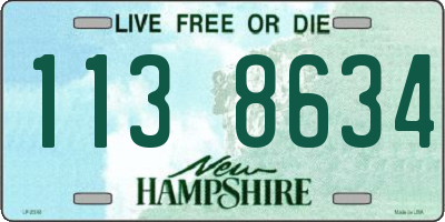 NH license plate 1138634