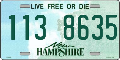 NH license plate 1138635