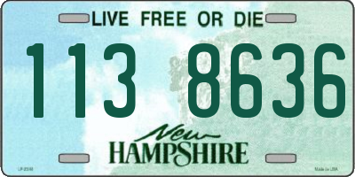 NH license plate 1138636