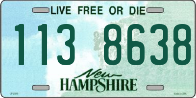 NH license plate 1138638