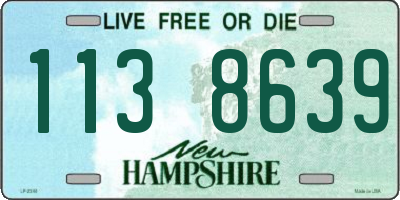 NH license plate 1138639