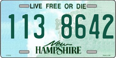 NH license plate 1138642