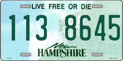NH license plate 1138645