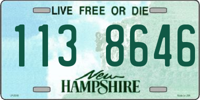 NH license plate 1138646