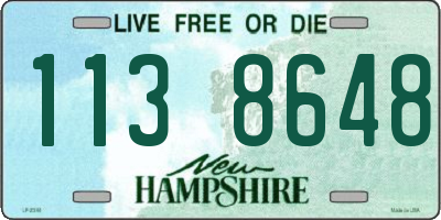NH license plate 1138648