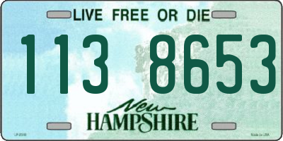NH license plate 1138653