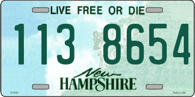 NH license plate 1138654