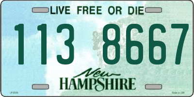 NH license plate 1138667