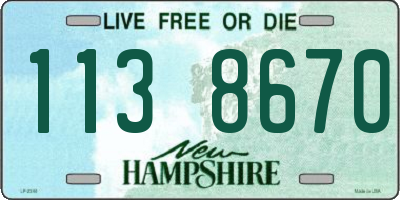 NH license plate 1138670