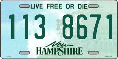 NH license plate 1138671