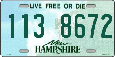 NH license plate 1138672