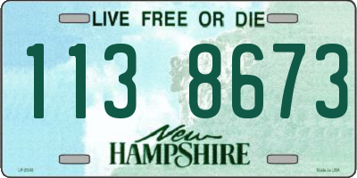 NH license plate 1138673