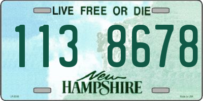 NH license plate 1138678