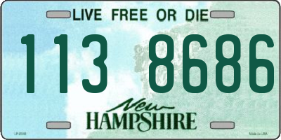 NH license plate 1138686