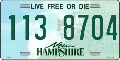 NH license plate 1138704