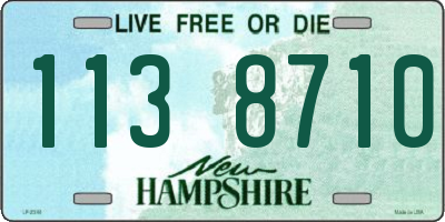 NH license plate 1138710