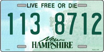 NH license plate 1138712
