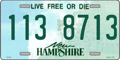 NH license plate 1138713