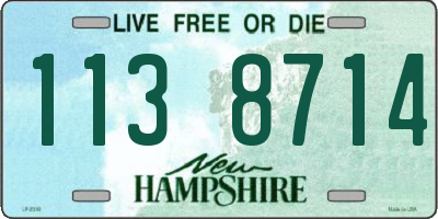NH license plate 1138714