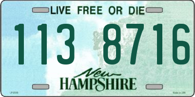 NH license plate 1138716